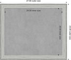 Amanti Art Silver Framed Magnetic Board 23x27 Medium Vision Board - Image 3