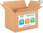 Medium Shipping & Moving Boxes 18 x 12 x 12 inches by IDLPackaging