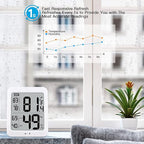 TXL Large Digital Hygrometer Indoor Thermometer - Image 4