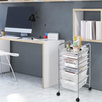 Giantex 6 Storage Drawer Cart Rolling Organizer Cart - Image 2