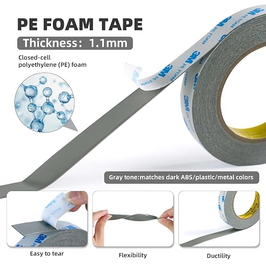 Double Sided Tape Heavy Duty 1'' × 20Ft, Made of 3M PE Foam Removable Mounting - Image 2