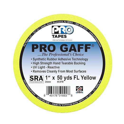 1" Width ProTapes Pro Gaff Premium Matte Cloth Gaffer's Tape - Image 2