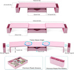 Spacrea Metal Desk Organizers and Accessories, Dual Monitor Stand Riser - Image 5