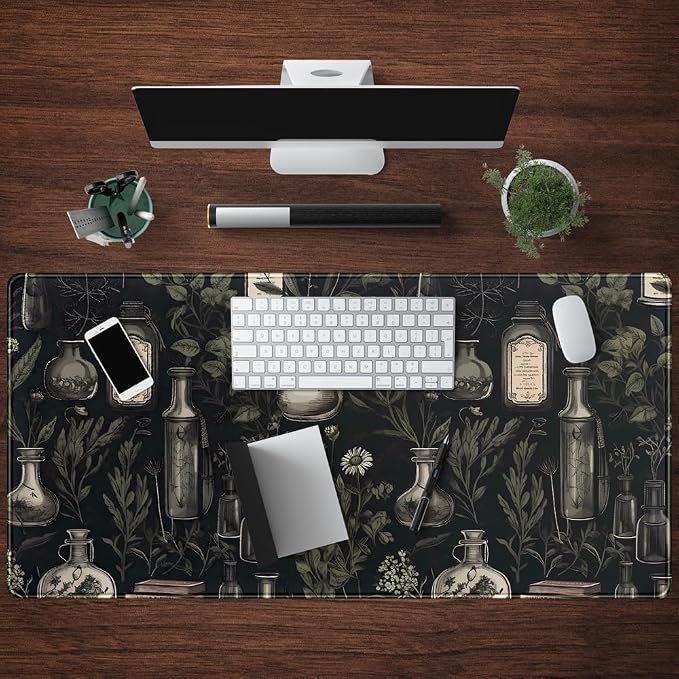 Black Aesthetic Desk Mat - Image 4