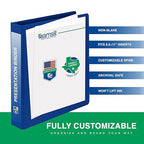 Samsill 1 Inch 3 Ring Binders, Made in USA, Economy Round Ring, 200 Sheet - Image 2