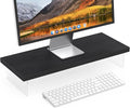 SSWOOD Monitor Stand Riser, Wood & Acrylic Computer Monitor Stand Desk Desktop by Unknown