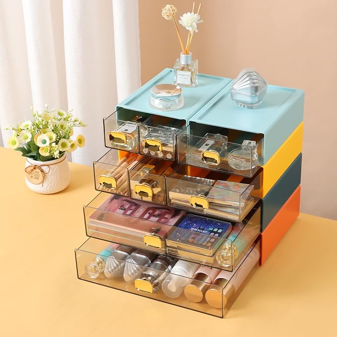 OSteed Spacious Desktop Storage Box, 1 Large Storage Drawer, Stackable Office - Image 8