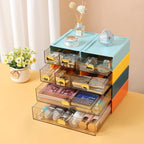OSteed Spacious Desktop Storage Box, 1 Large 1 Middle & 2 Small Storage Drawers - Image 2
