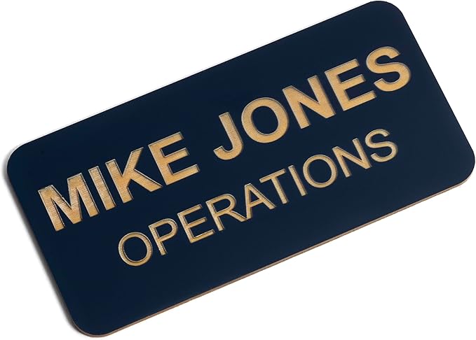 Custom Engraved Name Tag Badges – Personalized Identification by ProvidenceEngraving