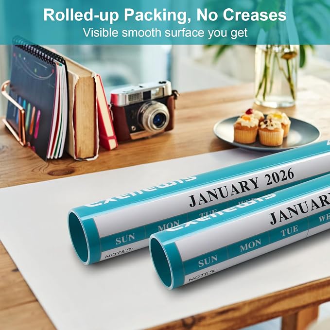 32" x 48" Exellewis 2026 Wall Calendar Erasable, Wet & Dry Erase Large - Image 6