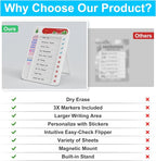 Magnetic Chore Chart for Kids, ADHD Task Tracker Easy-Check Routine Dry Erase - Image 4