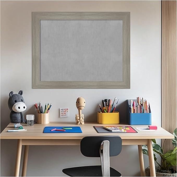 Amanti Art Grey Framed Magnetic Board 22x28 Medium Vision Board - Image 6