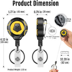 MNGARISTA Upgraded Heavy Duty Retractable Keychain - Image 4