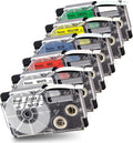 Pristar 6-Pack Compatible Label Tape Replacement by Pristar