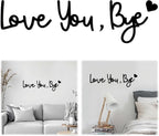 Love You Bye Wood Sign Home Decor, Above Door Topper Decoration, Boho Decor by BADAO