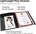 Dunwell Presentation Binder 60-Pocket, Displays 120 Pages, 8.5x11 Portfolio - Image 4