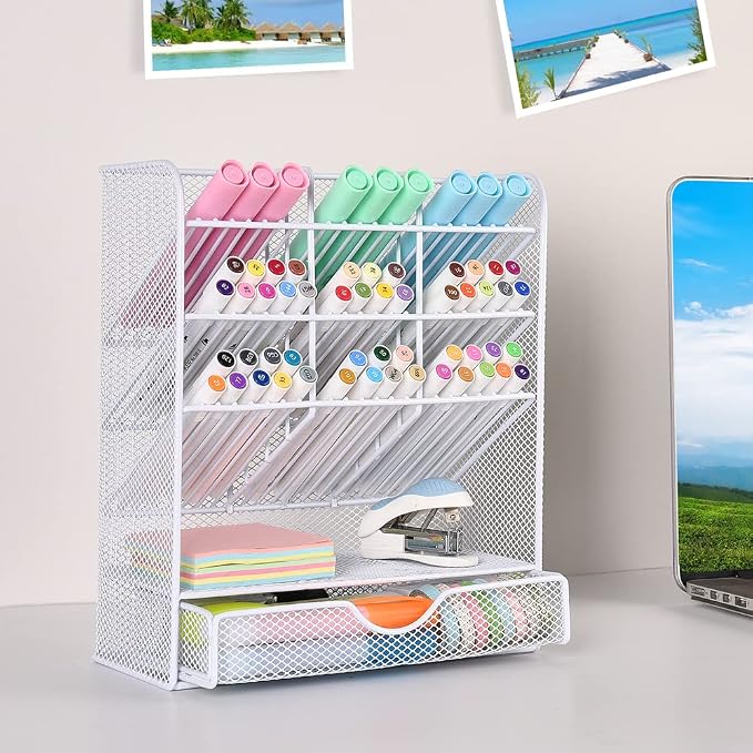 Spacrea Pen Holder Desk Organizer - Image 3