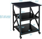 Fannova Printer Stand, 23.6 x 23.6 x 30.1 Inches Large Square Printer Table - Image 3