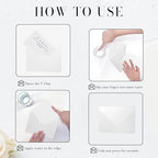 Shimmer Shiny White Envelopes 5.25 x 7.25 inches 100 PCS, Goefun A7 Euro V Flap - Image 3