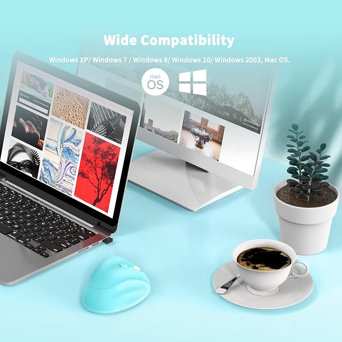 Ergonomic Wireless Mouse with USB Receiver - Image 7