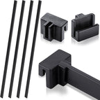 Epakh 4-Piece PVC Black Hanging File Folder Rails by Epakh