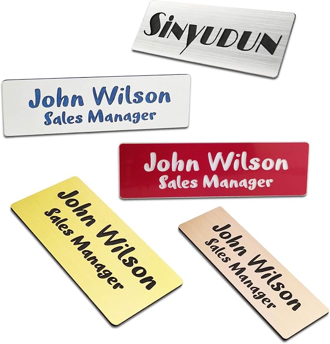 SINYUDUN Custom Engraved Name Tag Badges - Image 2