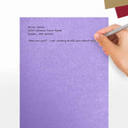 LUXPaper 8.5" x 11" Cardstock | Letter Size | Amethyst Metallic | 105lb. Cover - Image 5