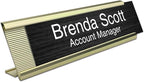 10 Pack 2" x 8" Aluminum Desk Name Plate Holder, Office Name Plate Holder - Image 3