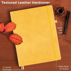 College Ruled Notebook, A4 Hardcover Leather Notebook - Image 5
