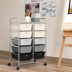 GOFLAME 10-Drawer Rolling Storage Cart, Art Craft Storage Organizer on Wheels - Image 2