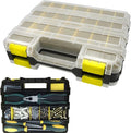 Double Side Tool Box Organizer, Hardware Storage Box, Portable Small Parts by BUSY-CORNER