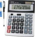 Desk Calculator 12 Digit Extra Large LCD Display, Touch Comfortable by PXY