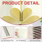 Yahenda 72 Pcs Spiral Notebook Bulk A5 Journal Lined 8.3'' x 5.5'' Writing - Image 2