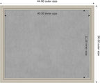 Amanti Art Silver Framed Magnetic Board 36x44 X-Large Vision Board - Image 3