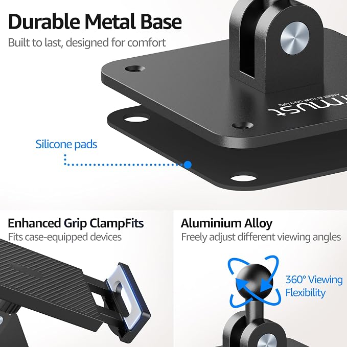 Urmust Universal Tablet Wall Mount Holder, 360° Adjustable, - Image 6