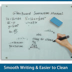 Magnetic Glass Writeboard 72"x48" Premium Tempered Dry Erase Boards Wall - Image 2