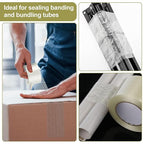Treela 10 Rolls Filament Strapping Tape 3 Inch x 60 Yards Transparent - Image 5