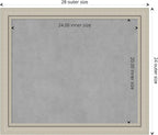 Amanti Art Silver Framed Magnetic Board 24x28 Medium Vision Board - Image 4