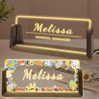 Personalized Acrylic Light Up Name Plate by Unknown