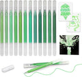 CAISEXILE 12 Green Glitter Gel Pens Set, 1.0 mm Fine Point by CAISEXILE