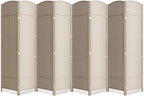 Cocosica 8 Panel Room Divider, 6Ft Folding Privacy Screen, Tall by cocosica