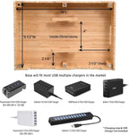 MobileVision Bamboo 12-Port Charging Station & Docking Organizer - Image 7