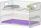 Marbrasse 3 Tier Paper Organizer Letter Tray, Mesh File Organizer by Marbrasse
