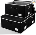PRANDOM Storage Boxes with Lids Fabric Collapsible Storage Bins Organizer by Prandom