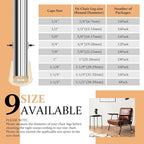 1-1/8" Round Rubber Chair Leg Tips Caps, Chair Leg Floor Protectors, Non-Slip - Image 6