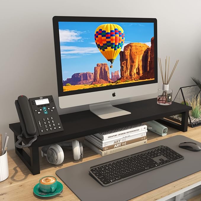 YAOHUOO Dual Monitor Stand Riser, 39Inch Large Monitor Stands - Image 3