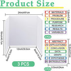 Trifold Display Boards with Colorful Self-Adhesive Sheets – 24 x 16 Inch - Image 2