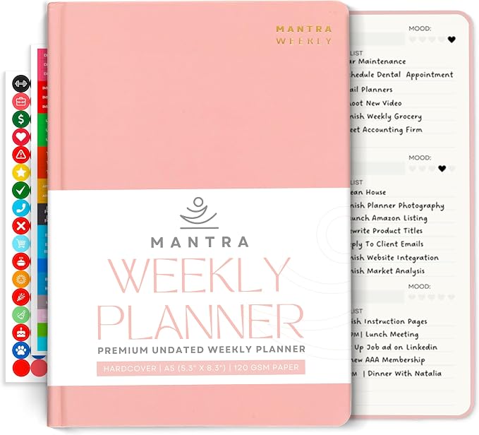Mantra Planner 2026 Planner, Daily Journal & Gratitude Journal All-In-One by MantraPlanner
