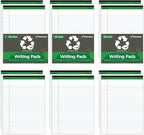 KAISA White Legal Pads Writing Pads Recycled Paper 5"x8" Narrow Ruled Lined - Image 8