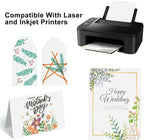 OcePor 200 Sheets White Cardstock Paper, Colored Printer Paper 8.5 x 11 - Image 5
